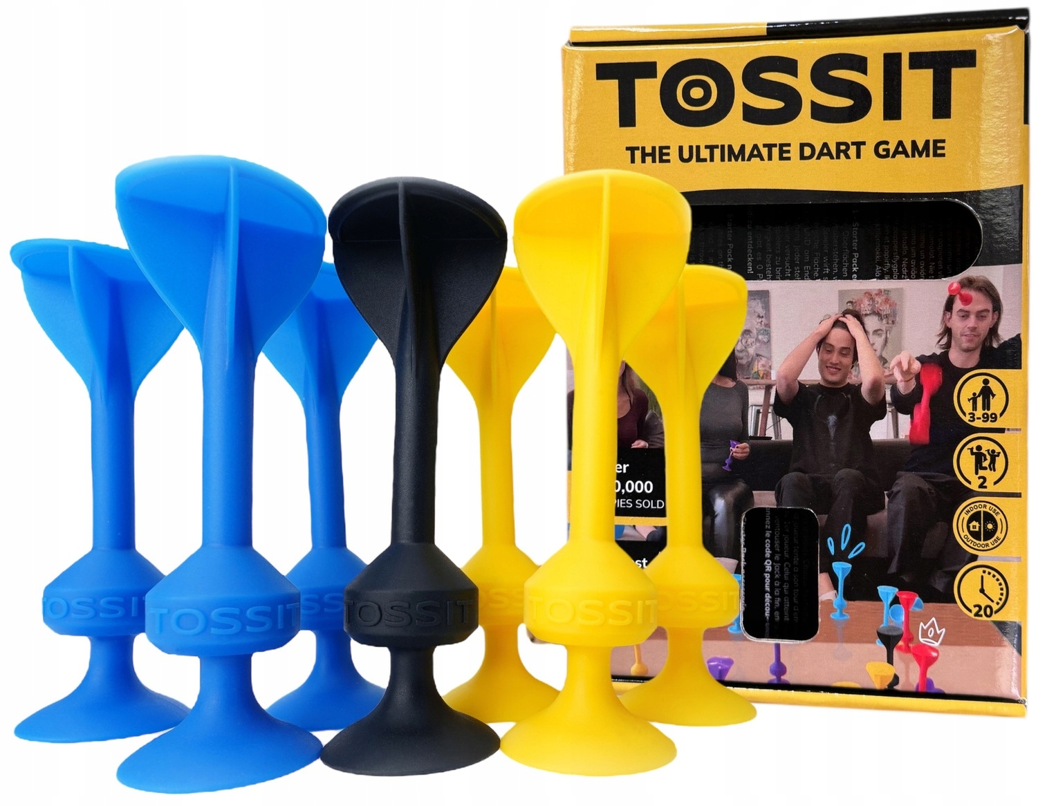 Tossit Gra W Rzutki Z Silikonowymi Przyssawkami Zestaw Startowy