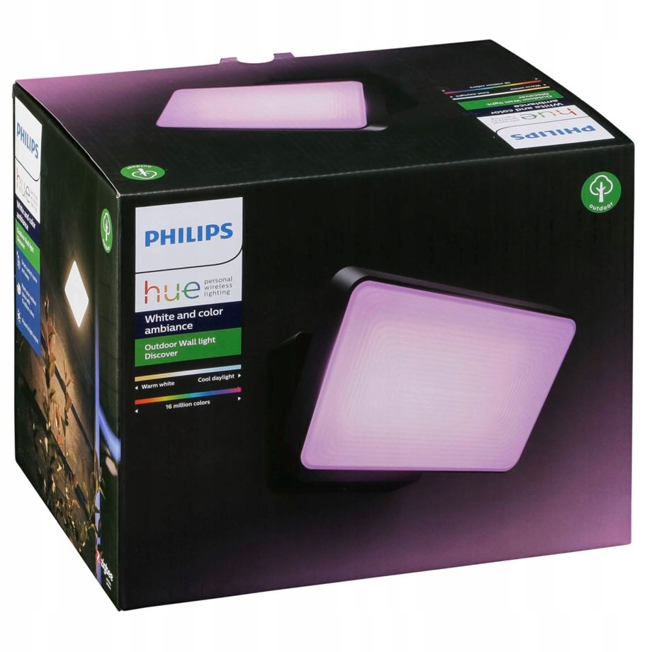 Vonkajšia Led lampa Philips Hue Discover v čiernej farbe