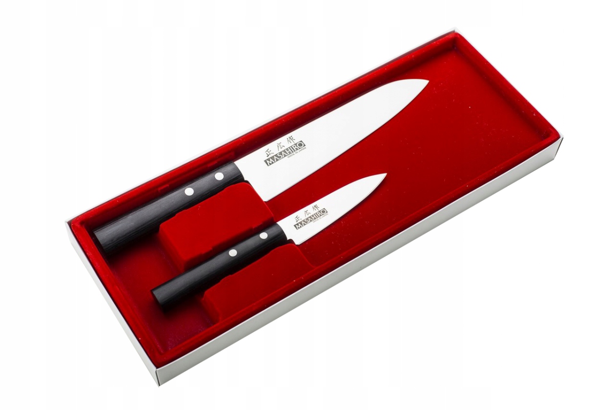 Sada 2 nožov Masahiro Sankei 18/9 cm Chef a Paring MBS-26