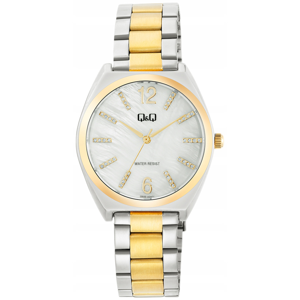 Dámské hodinky Qq Q90B-006P Zirkony stříbrné