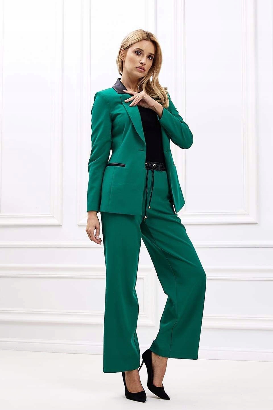 Kalhoty Lalous Barva zelená vel. M