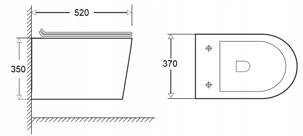 MISKA WC RIMLESS Z DESKĄ wolnoopadająca CUBIC Rodzaj miska podwieszana