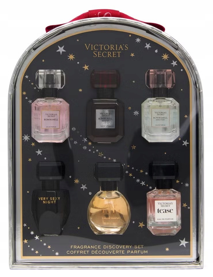Victoria's Secret Zestaw perfumy Deluxe Mini 6 sztuk Tease Bare Bombshell