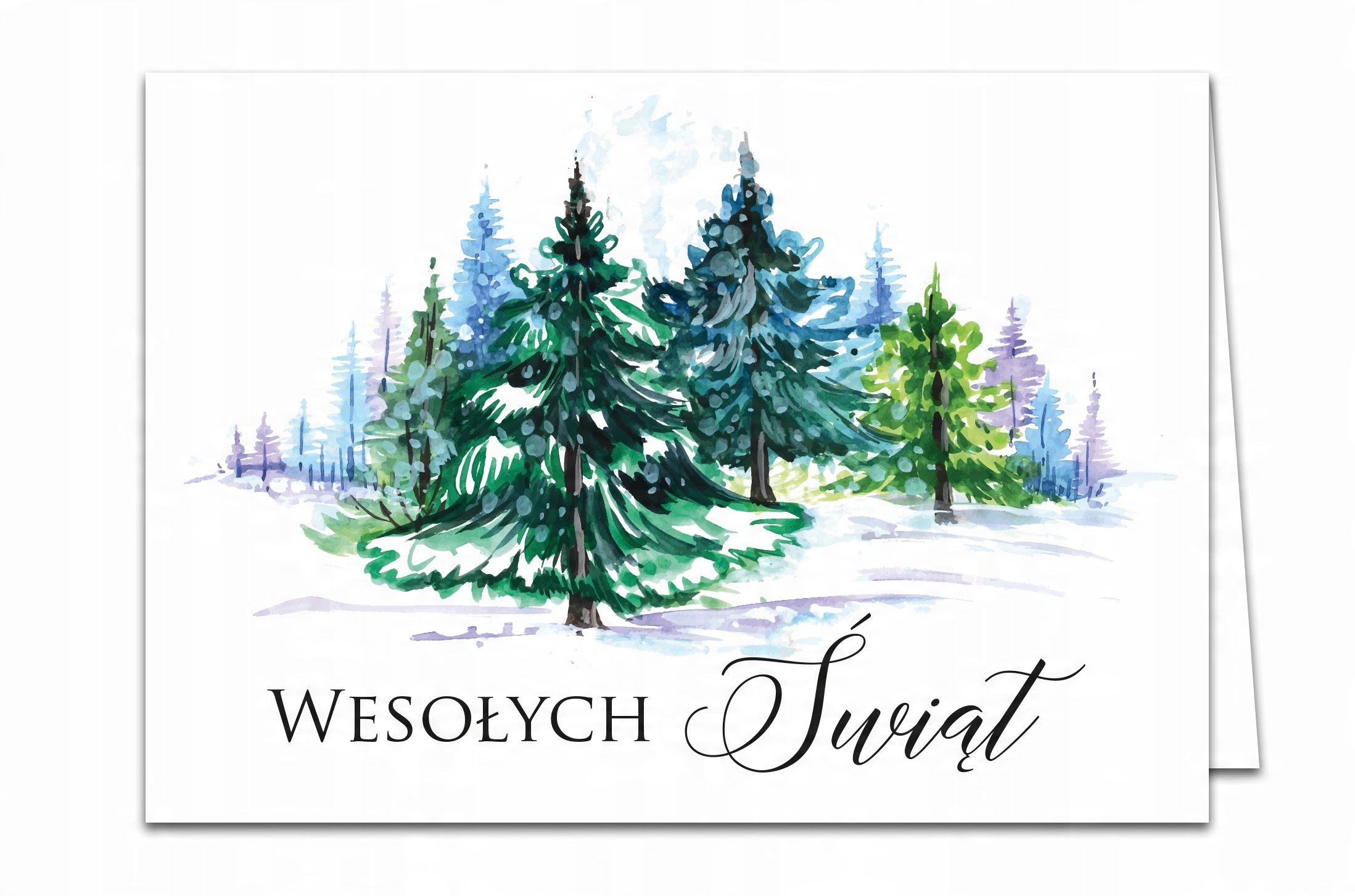 

50x firmowe Kartki Świąteczne biznes Logo +koperty