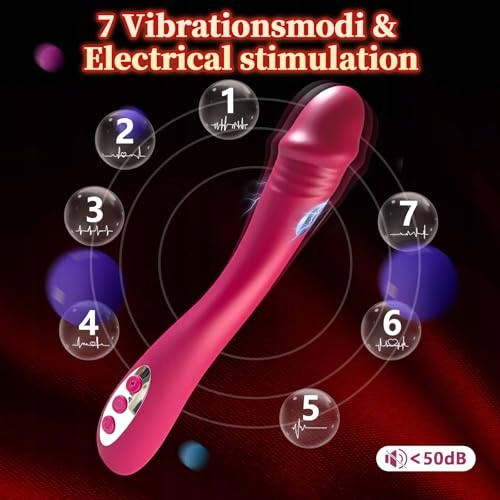 ELEKTROSHOCK Wibrator Dla Kobiet G-Punkt Z Elektrostymulacją 7 Trybów — miniatura 2