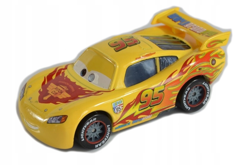 

Mattel Cars Auta Zygzak McQUEEN Piston Żółty z Pl