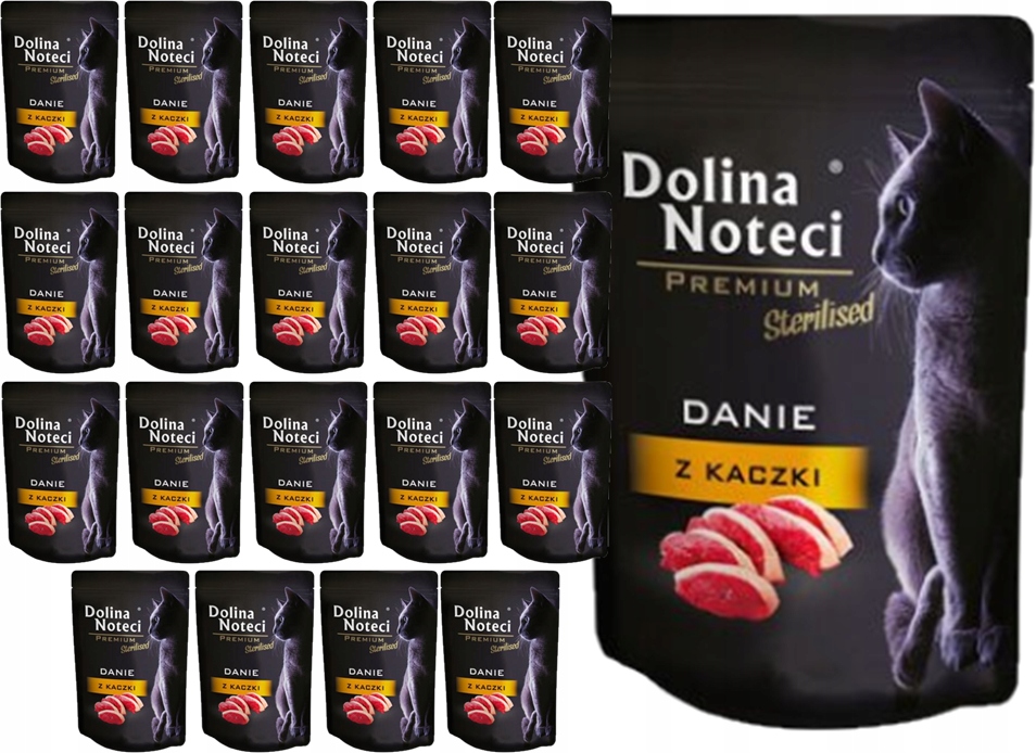 Levně Mokré krmivo pro kočky Dolina Noteci Premium Sterilised Kachní krmivo 20x85 g