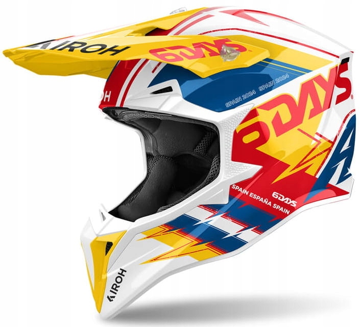 Airoh Wraaap 6DAYS Spain 2024 Gloss Motocyklová Prilba Cross Enduro