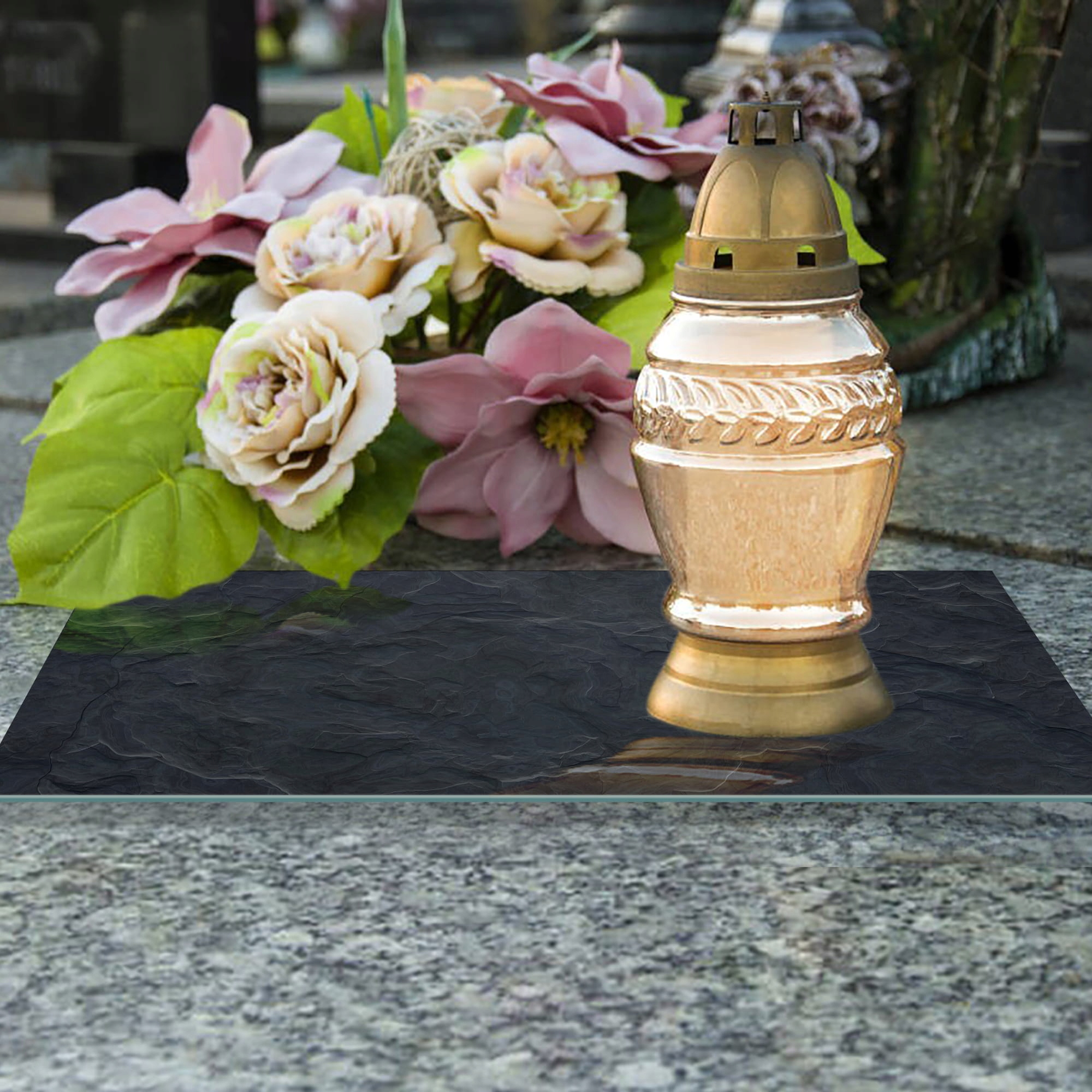 SZKLANA PODSTAWKA POD ZNICZE 60x20cm Skała 74c Kod producenta deska-szklana-74c