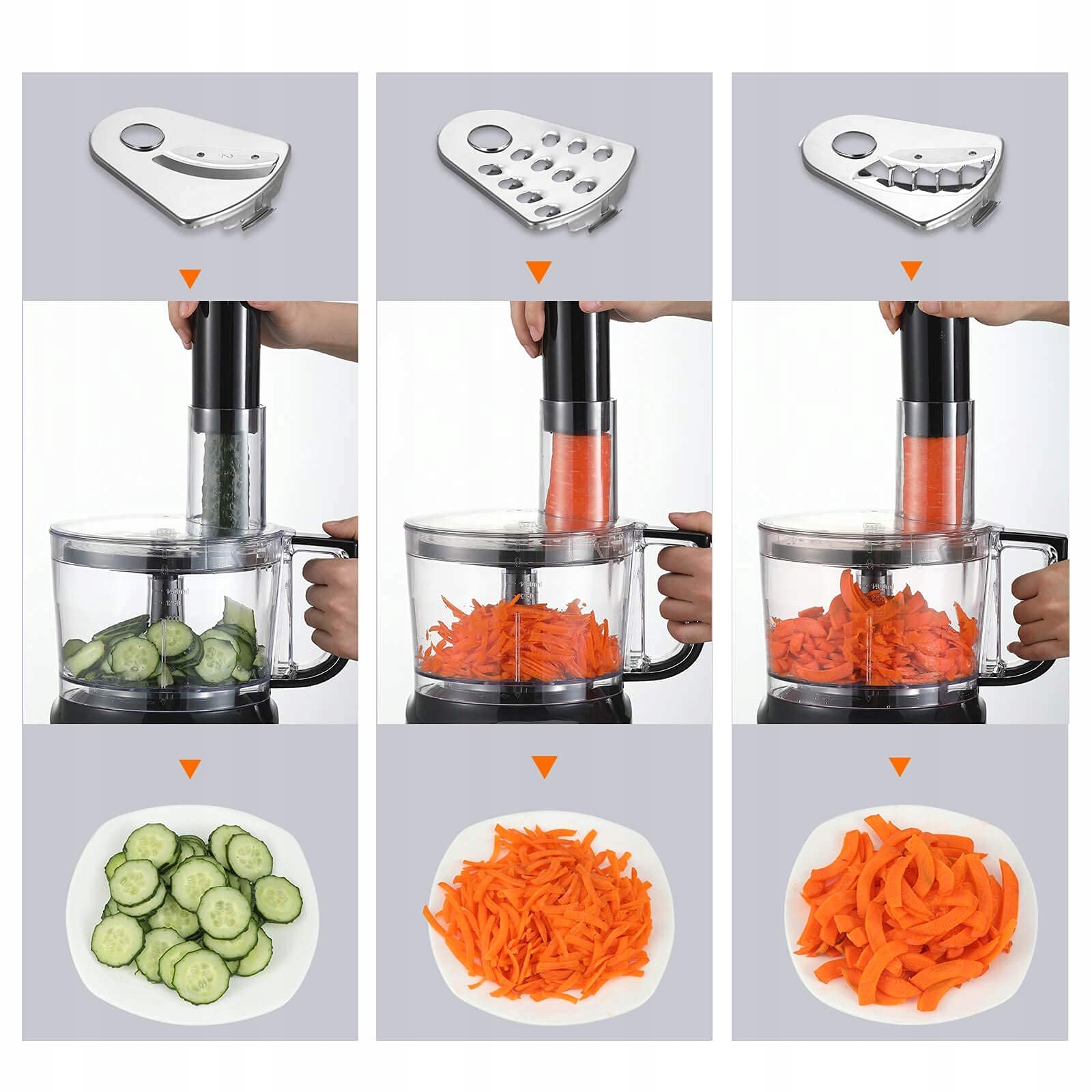TOPSTRONG Robot Kuchenny 800W 2L Malakser Z Trzema Tarcza Do Krojenia — miniatura 3