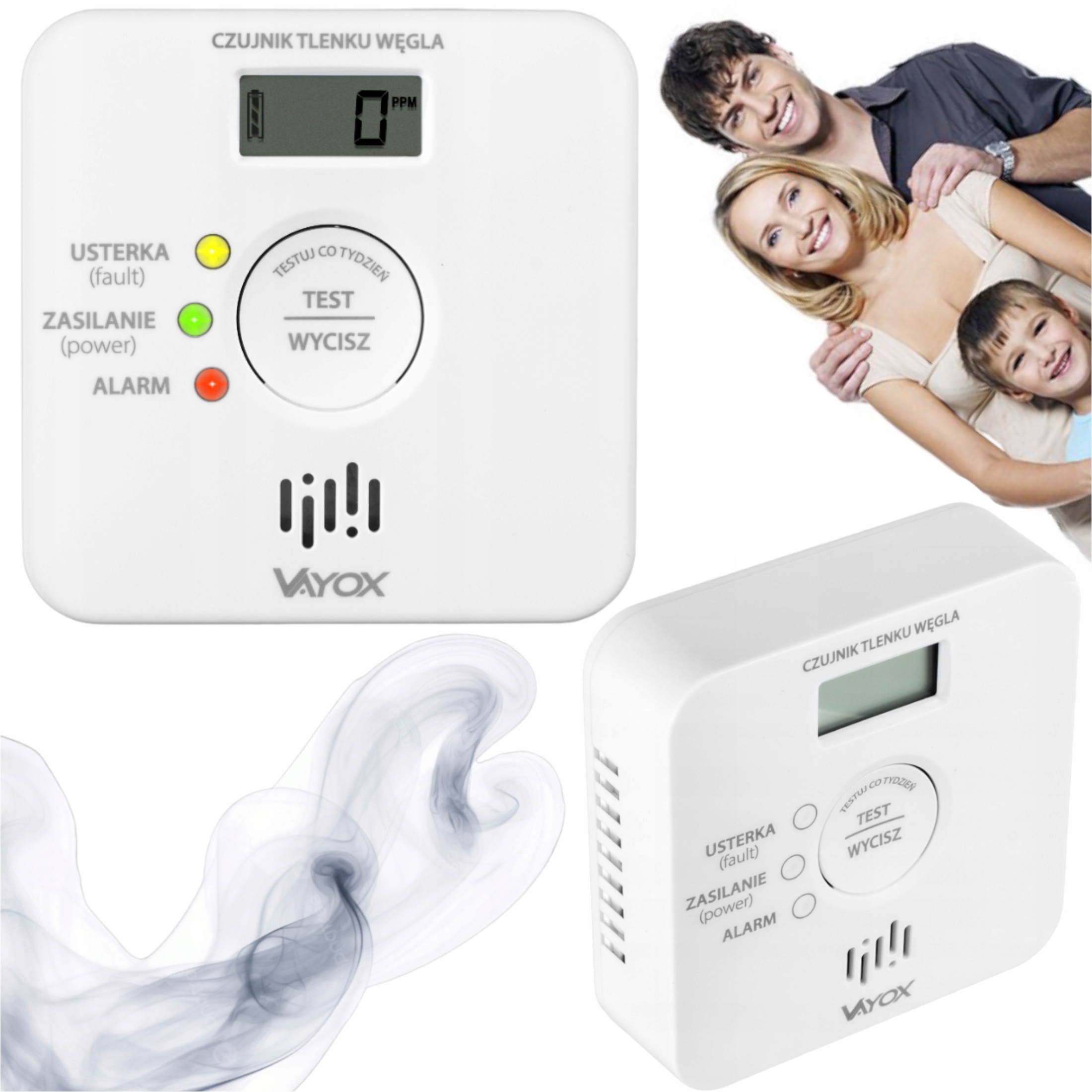 Bezdrátový Detektor Oxidu Uhelnatého (oxid Uhelnatý Co) S Životností 10 Let