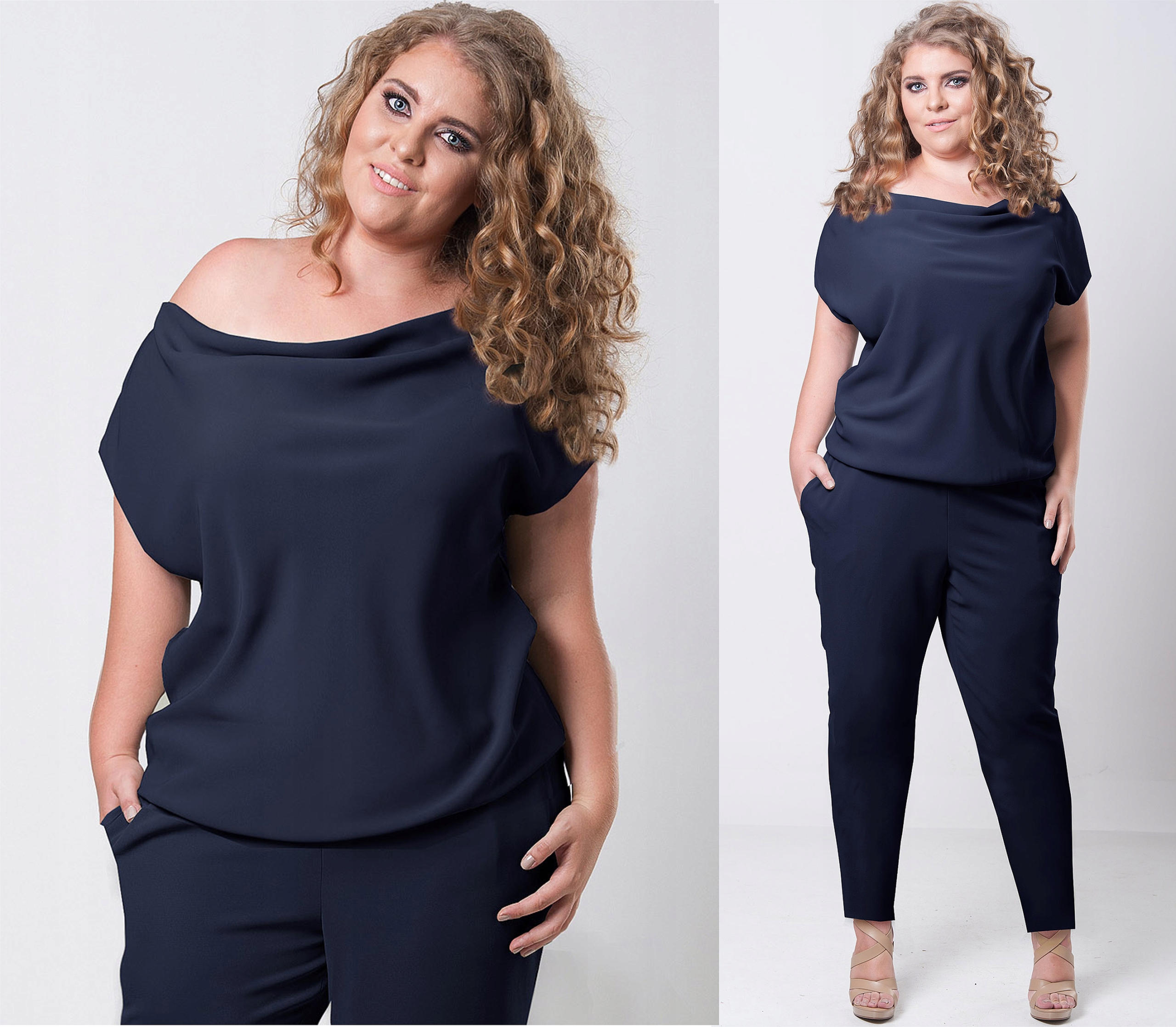 Zeštíhlující Elegantní kombinéza Na Svatební Hostina *barvy* 6XL 52 * Výrobce *