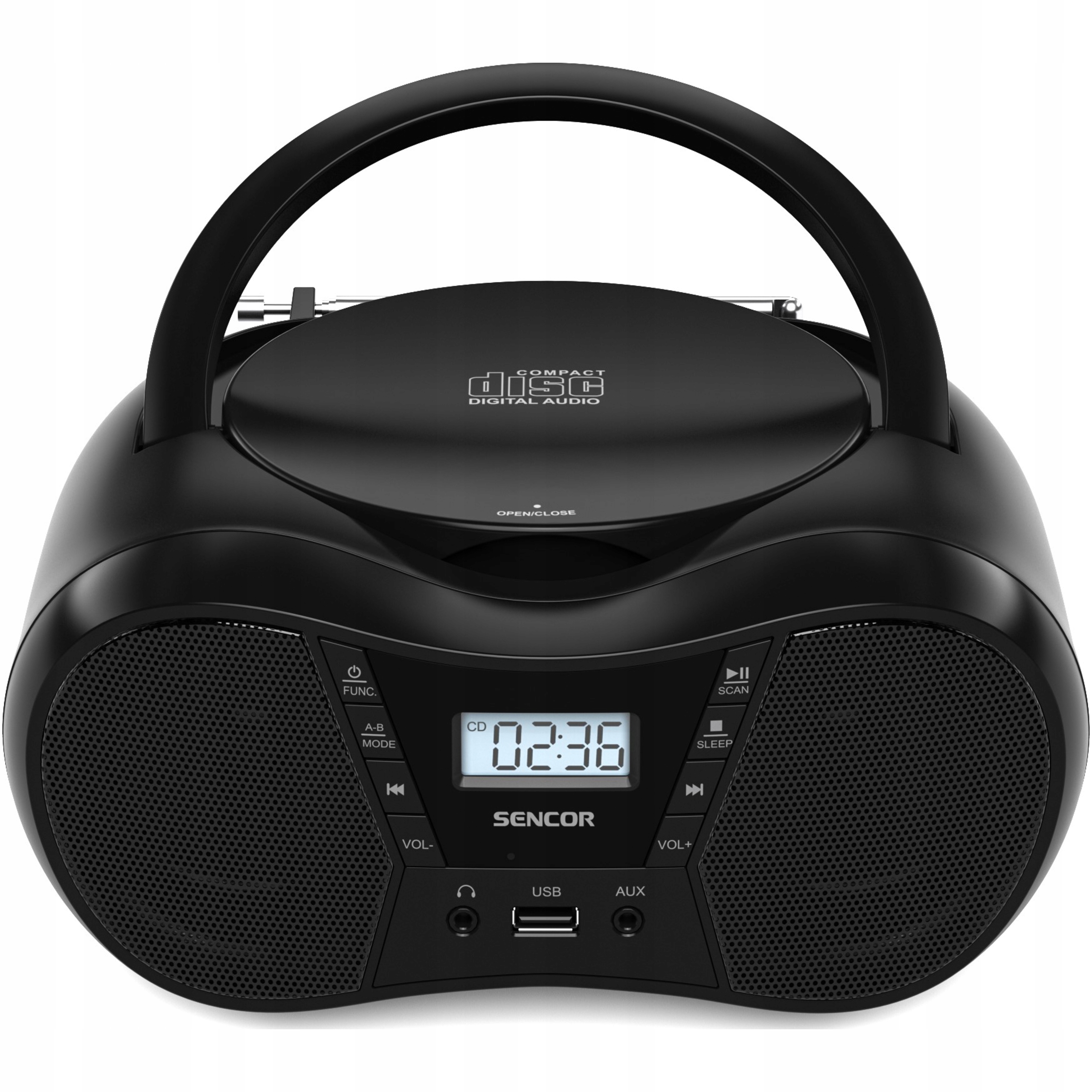 Przenośne Radio Boombox Sencor Spt 2300 Bluetooth 5.1 Usb 4W LCD 30 Stacji
