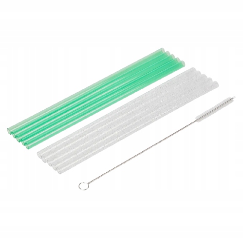 KOLOROWE SŁOMKI WIELOKROTNEGO UŻYTKU APLINA 10SZT. Kod producenta ITEM NO. 20111