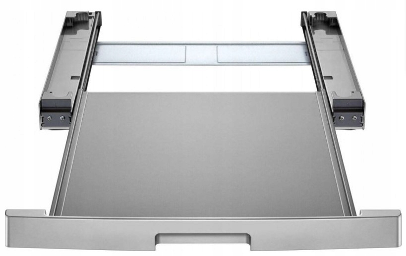 Szary łącznik pralki z suszarką Lg wysuwana szuflada