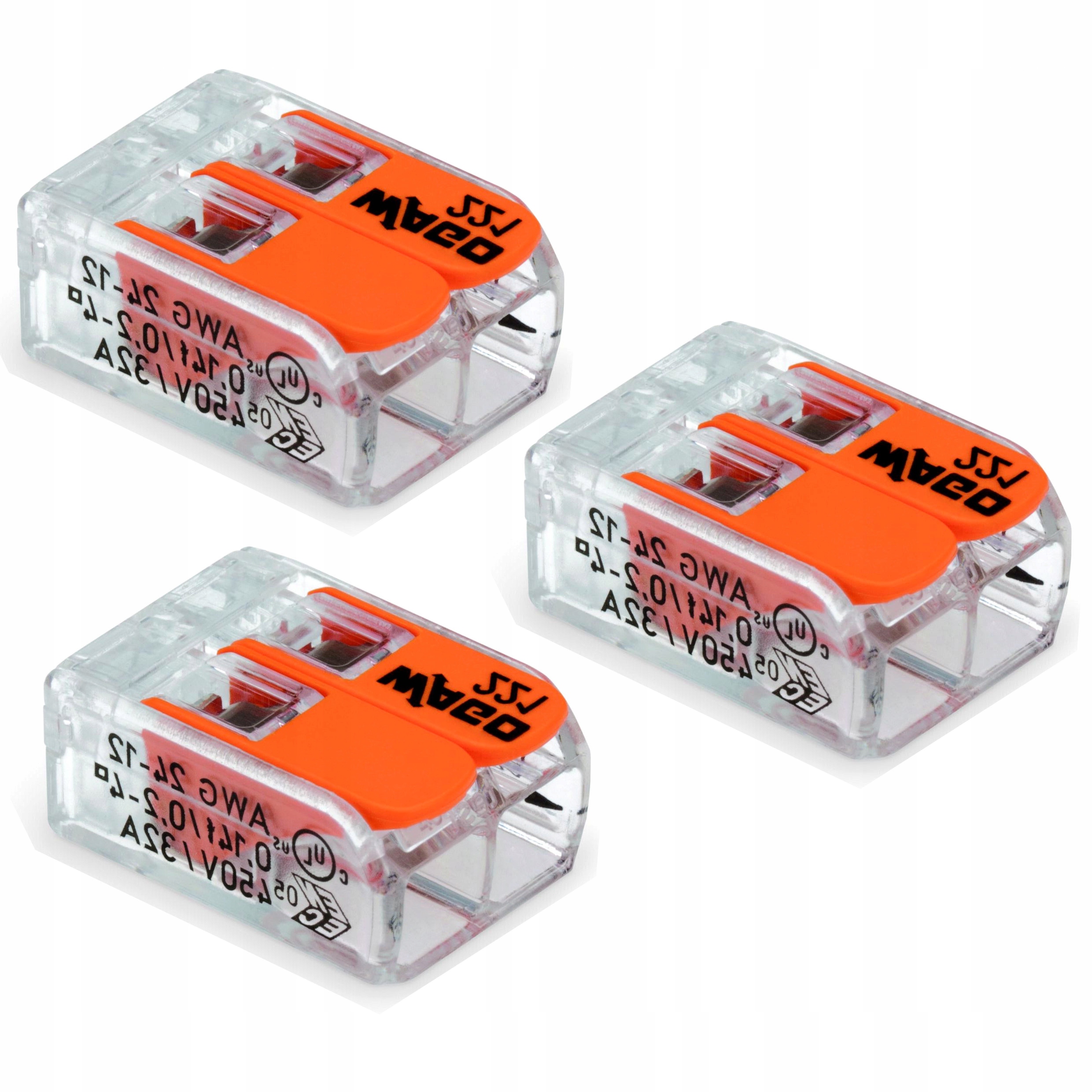 WAGO Szybko złączka z zaciskami 2x4 mm² 3szt