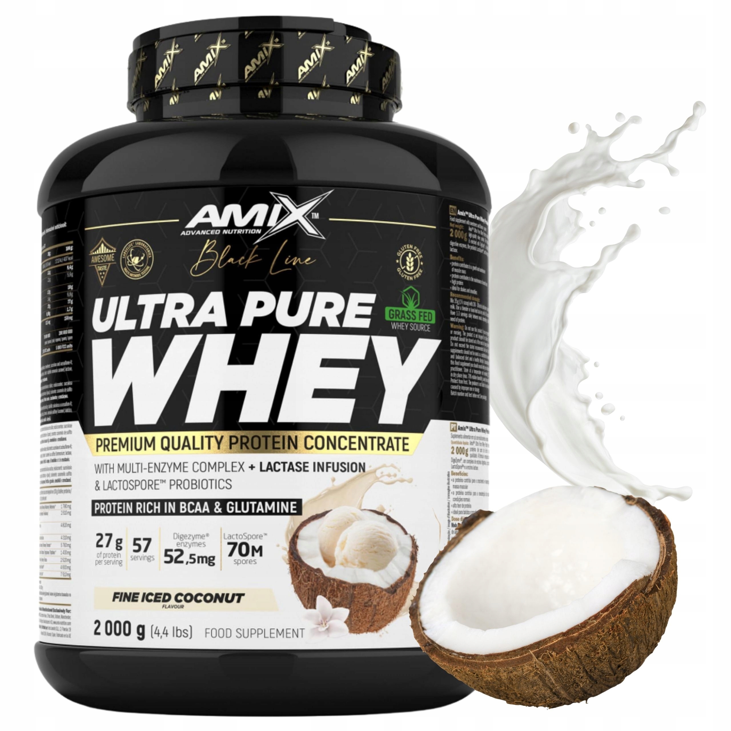 Protein Amix Ultra Pure Whey Concentrate Wpc Kokosová 2000 g