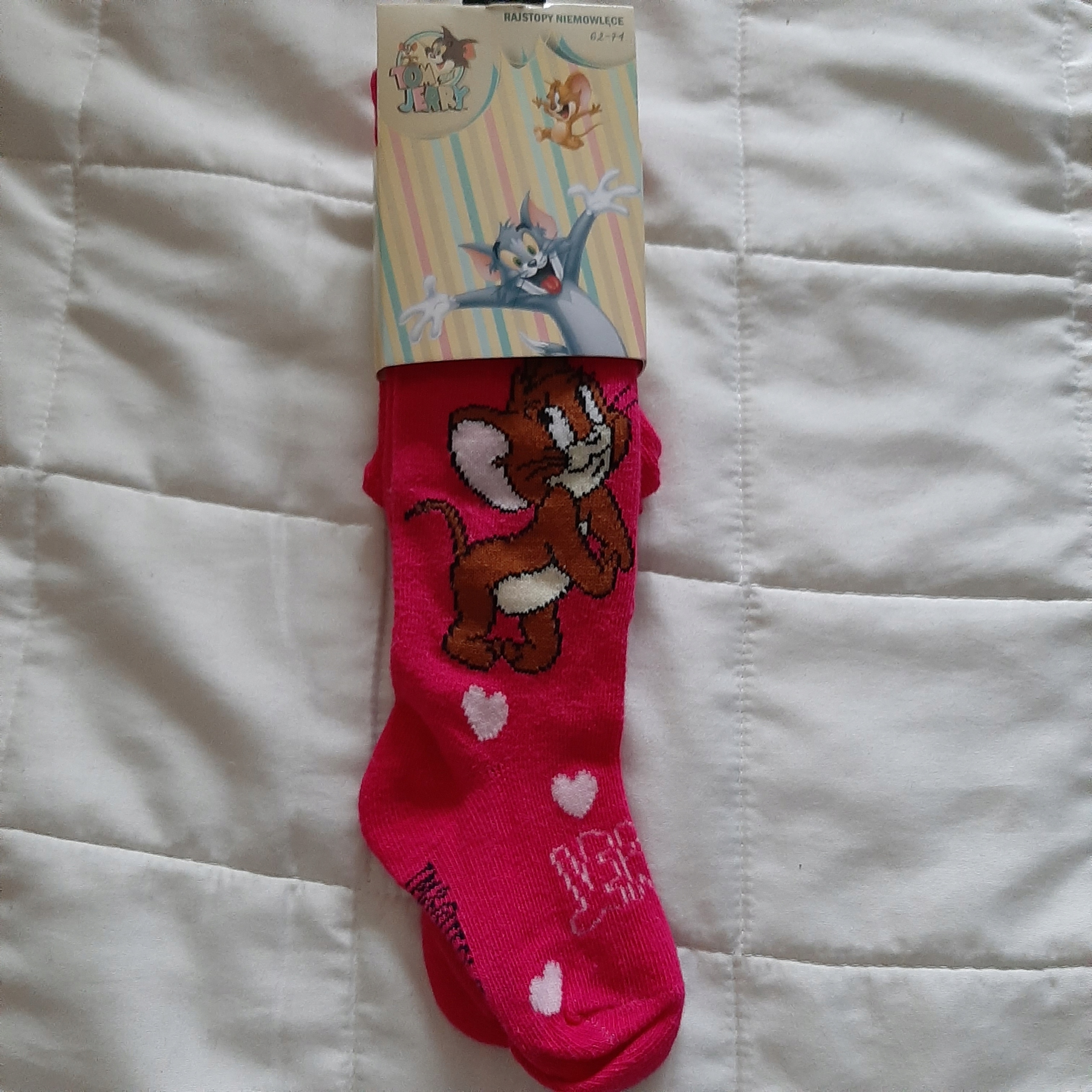 

nowe rajstopy Tom & Jerry rozmiar 62-74 cm