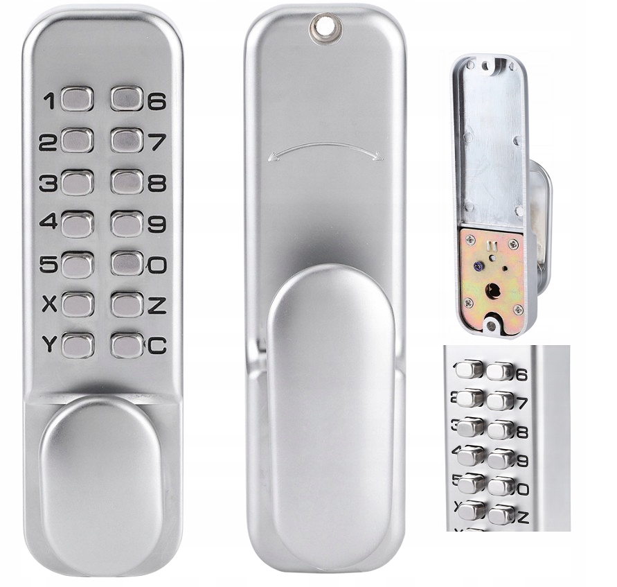 Kódový Zámek Na Dveře S Mechanickým Kódem, Knoflík