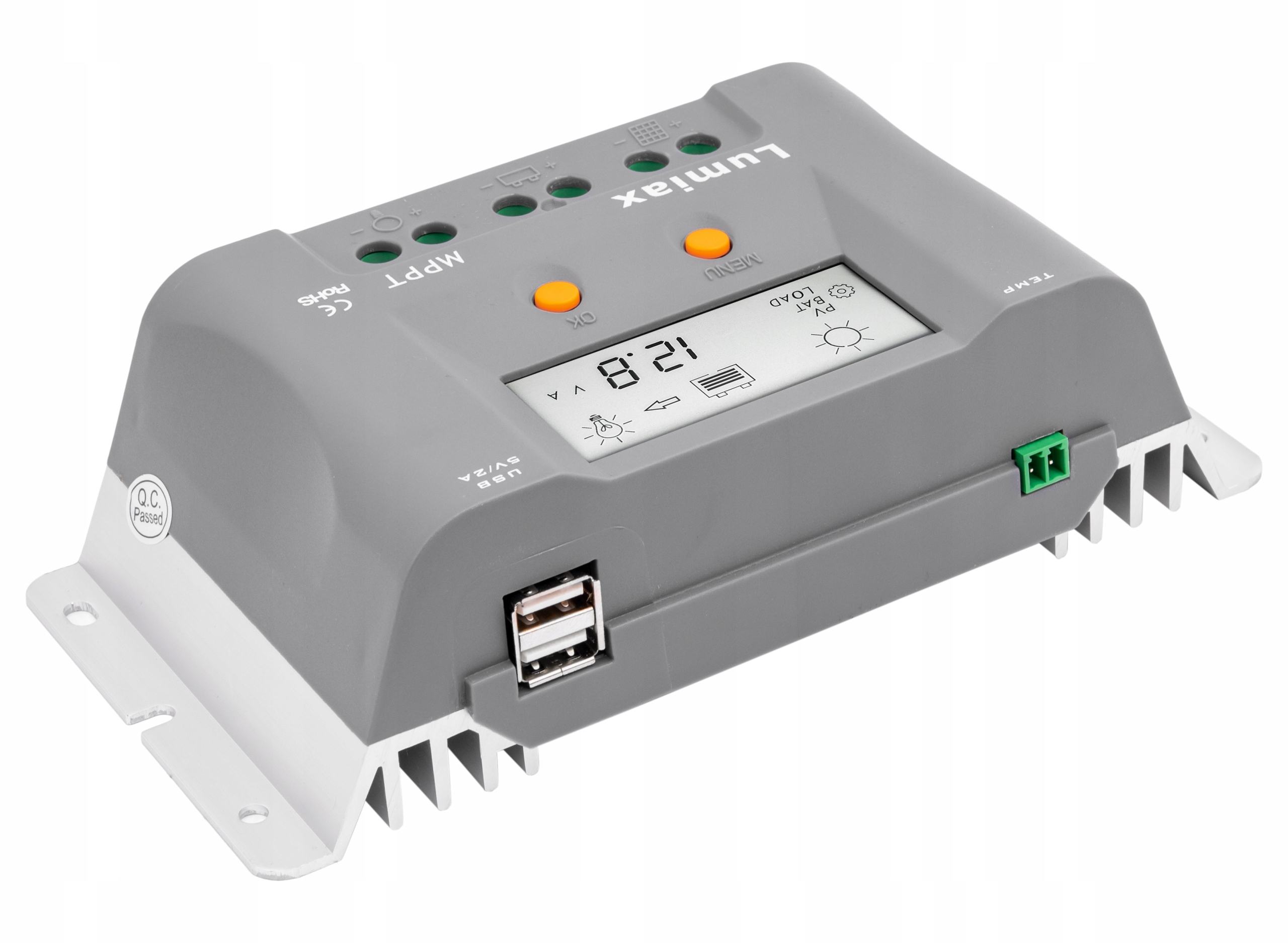 REGULATOR ŁADOWANIA SOLARNY 12V PANEL LCD 10A MPPT Kod producenta BATERIA SŁONECZNA AKUMULATOR KAMPER