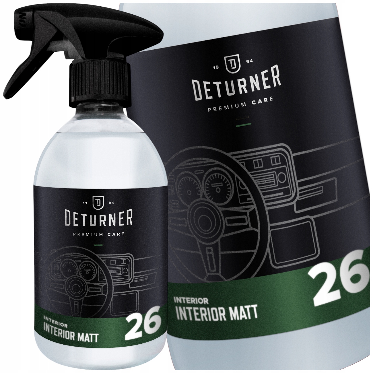Deturner Interior Matt Dressing Zabezpiecza Winyl Plastiki Wewnętrzne