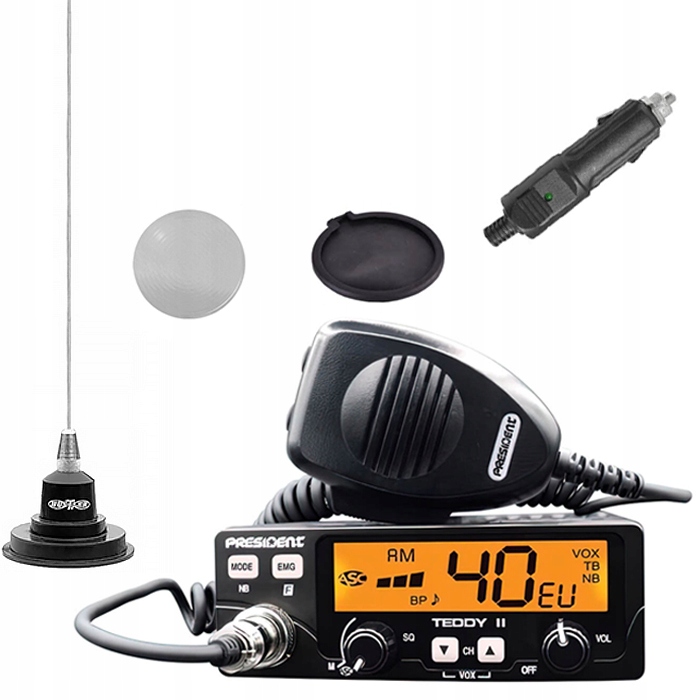 

Cb Radio President Teddy II Asc Antena Hustler