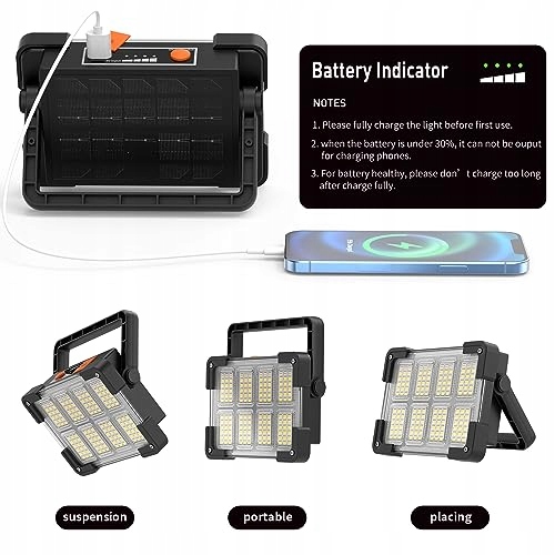 OHAYORI LED Lampa Akumulatorowa Campingowa USB PowerBank Ogrodowa — miniatura 3
