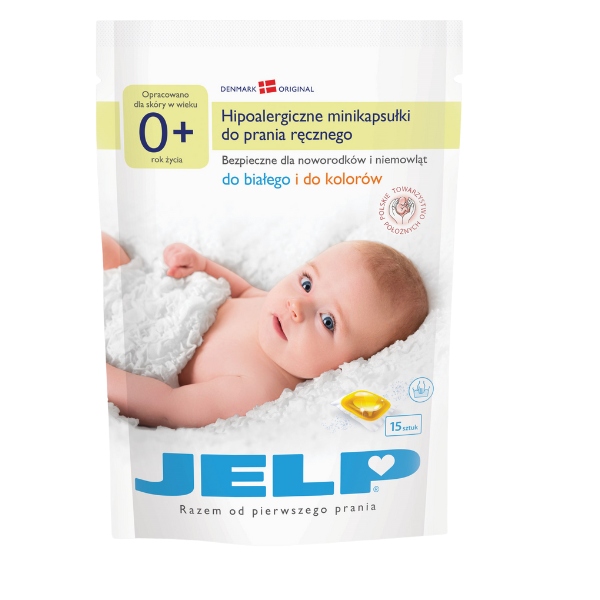 JELP 0+ Minikapsułki do prania ręcznego, 15 szt