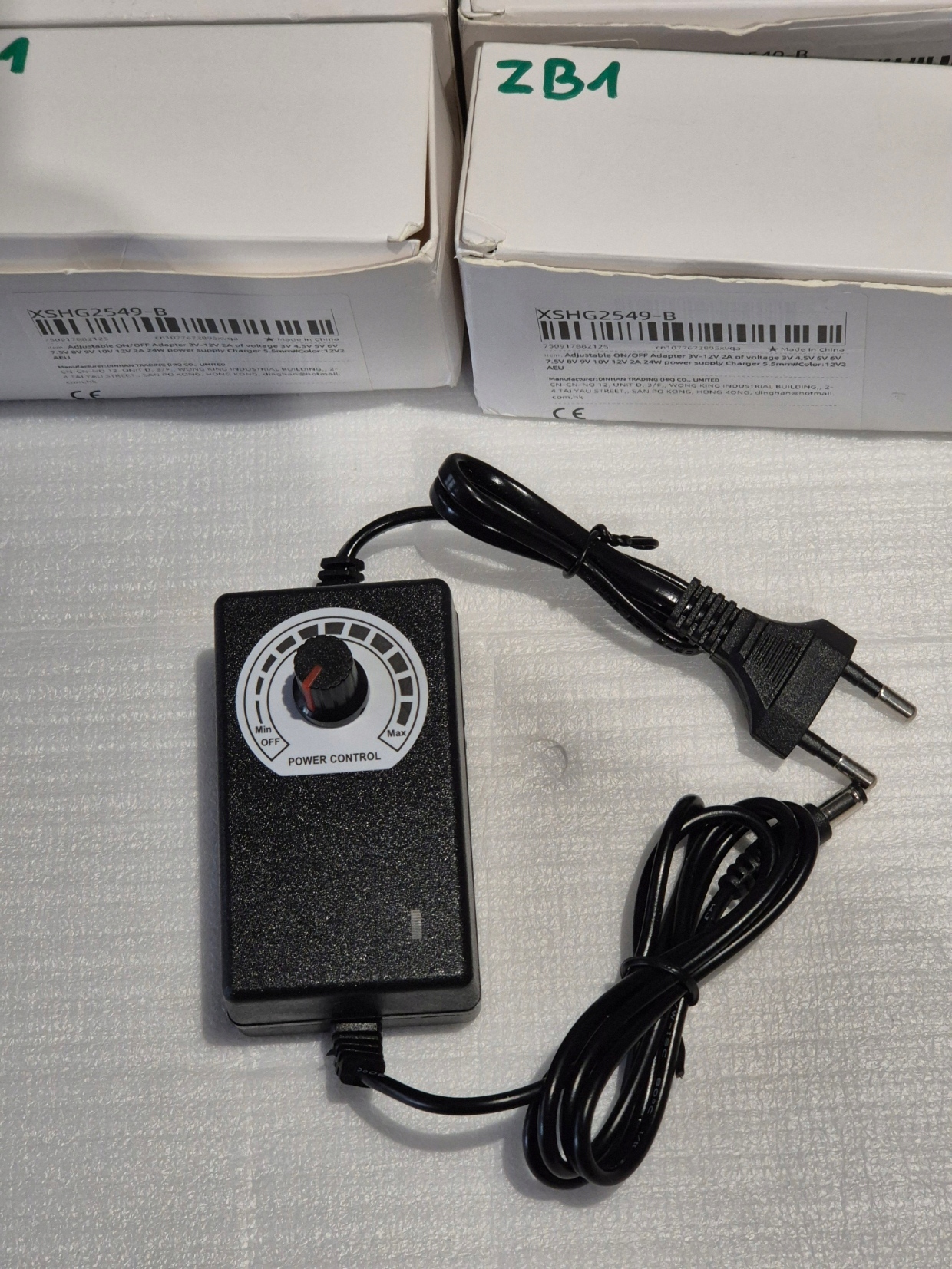 Zasilacz uniwersalny regulowany DC 3-24V 3A Potencjometr AC 100-240V 9-72W