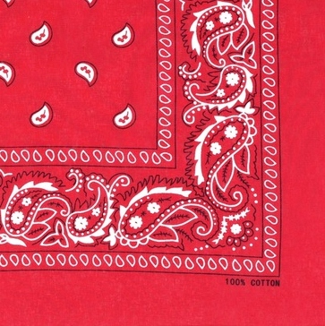 Chusteczka vandamka bandamka bandama 55x55 czerwon