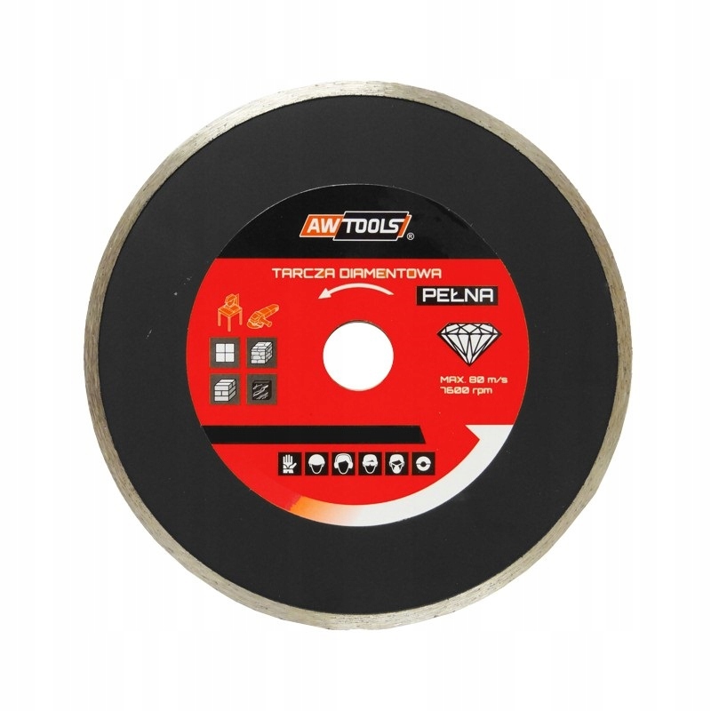 AWTOOLS TARCZA DIAMENTOWA 250x25,4 PEŁNA AW44250