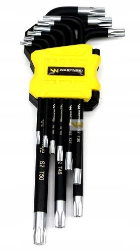 Zestaw kluczy przedłużonych Torx T10-T50 Waryński