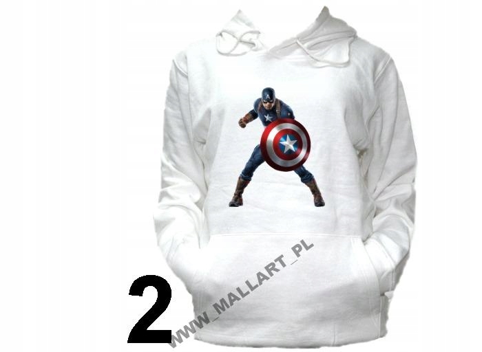 

Bluza Kaptur Kapitan America America Wzory