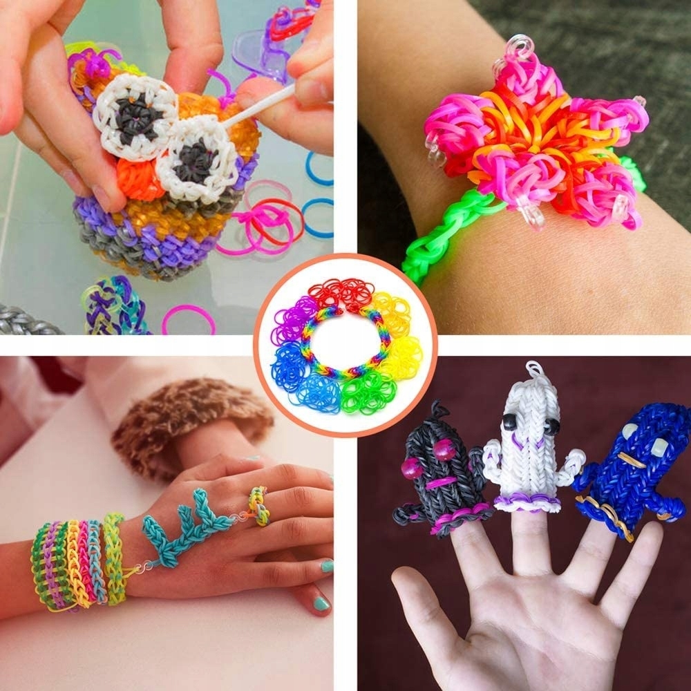GUMKI DO ROBIENIA BRANSOLETEK LOOM BANDS KROSNO Waga produktu z opakowaniem jednostkowym 0.4 kg