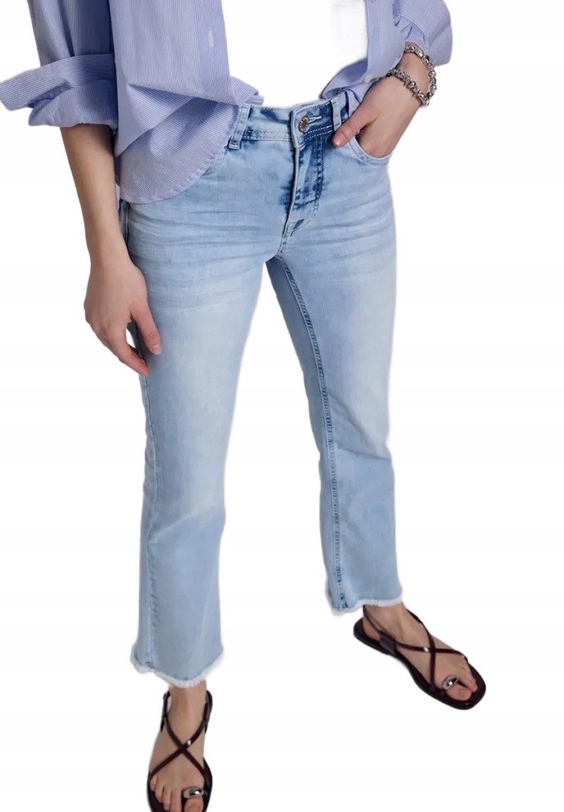 Street One Džíny Se Zkoseným Spodním Dílem A Oděrkami 29/28 7AA