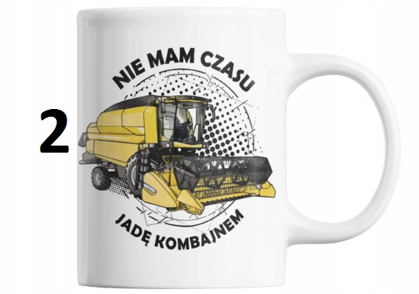 KUBEK PREZENT TATA DZIADEK WUJEK BRAT KOMBAJN Materiał ceramika