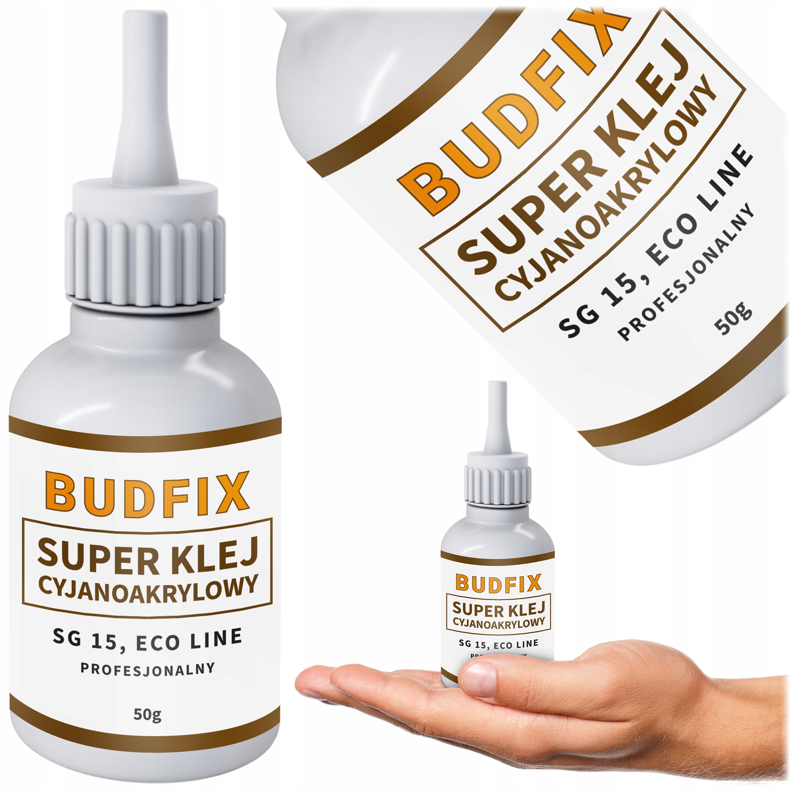 Klej Sekundowy Cyjanoakrylowy Rzadki 50g do Balsy Modeli Plastiku Metal Pcv