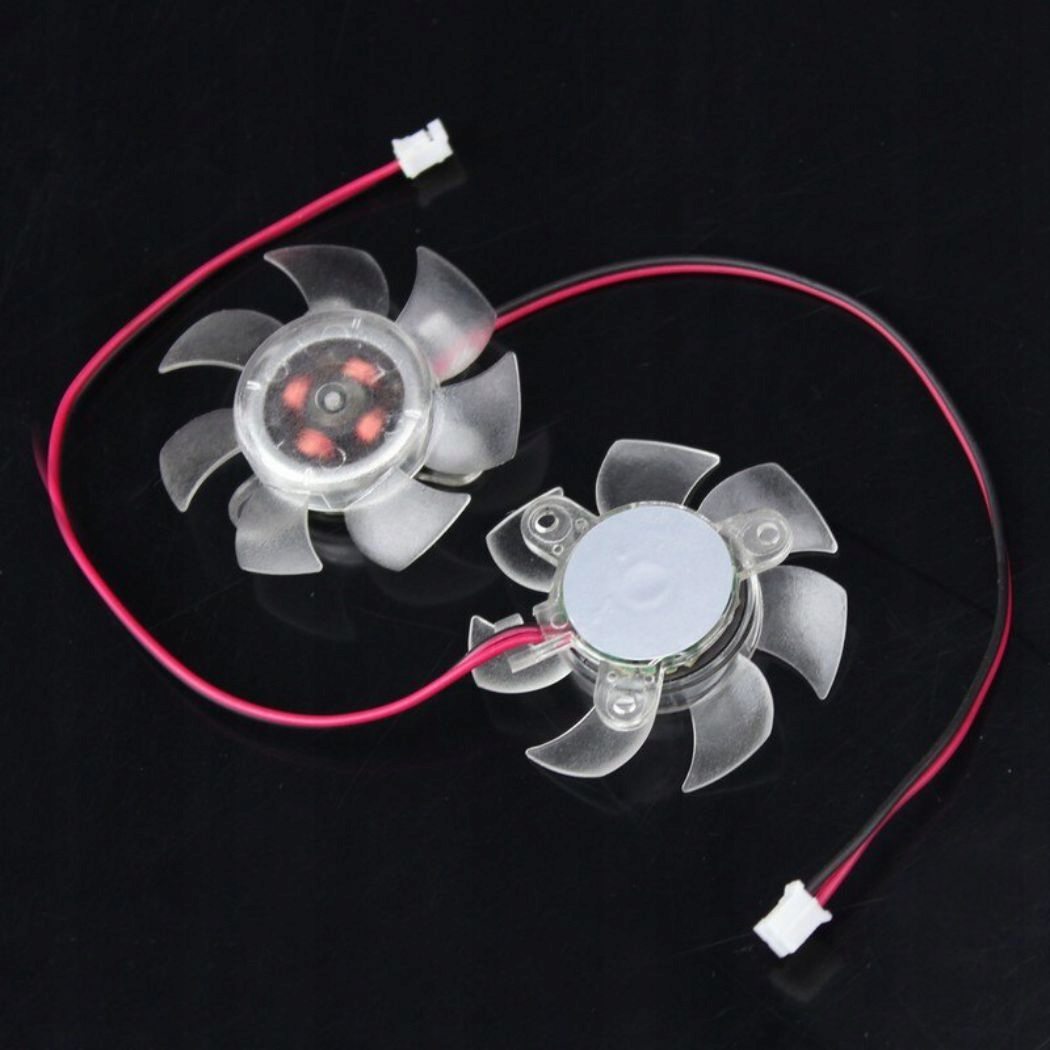 2PCS 45 mm ciepła chłodząca wentylator chłodzący 12 wolt 2 pinowy kompu Fan