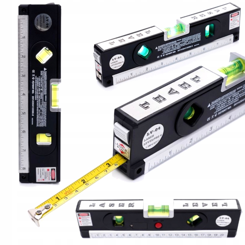 

Poziomica Laserowa Z Miarką 150cm Miara Laser Led
