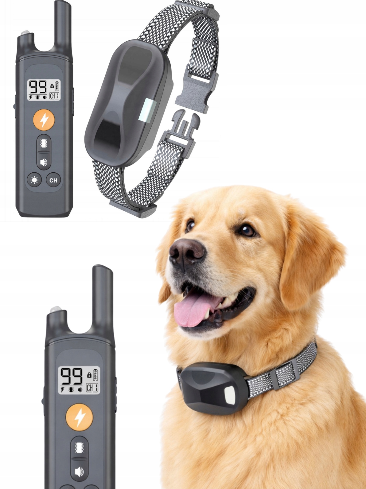 Levně Elektrický Obojek Pro Psa, Látkový, Nastavitelný, Velikost XL