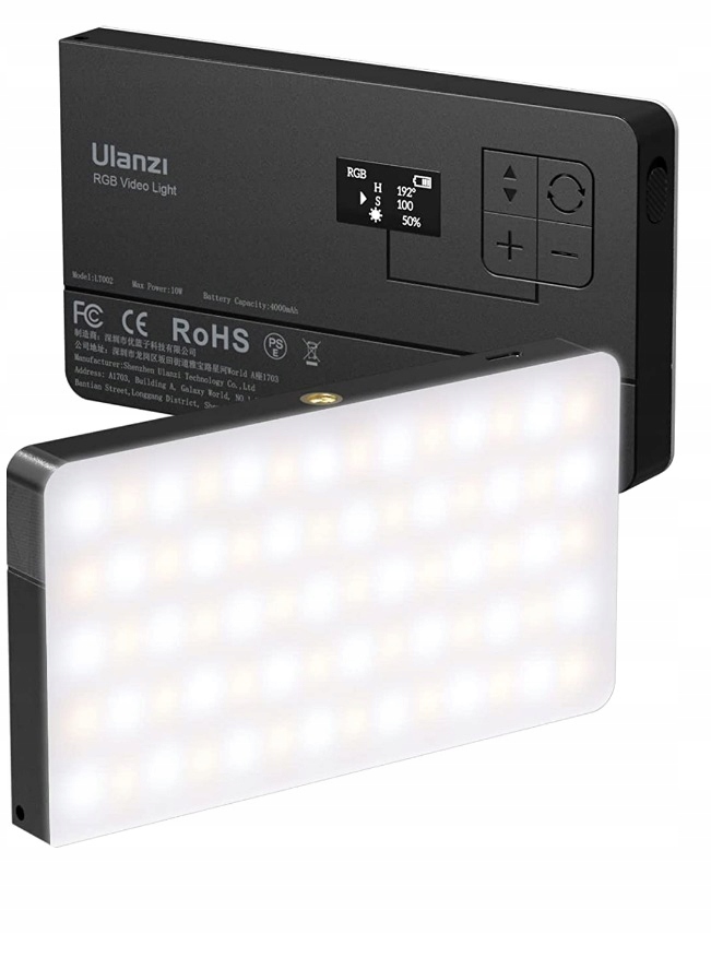 Lampa LED 150 Ulanzi PL-01 RGB PRO MAGNES Akumulator 4000mAh Studio Plener Marka Ulanzi