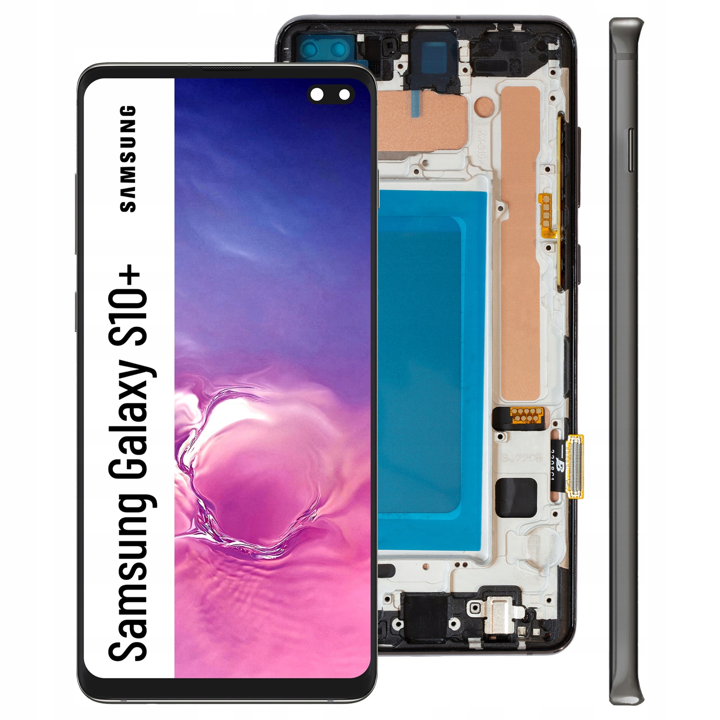 Displej s rámčekom pre Samsung S10+ Incell Display Panel LCD Prism Black