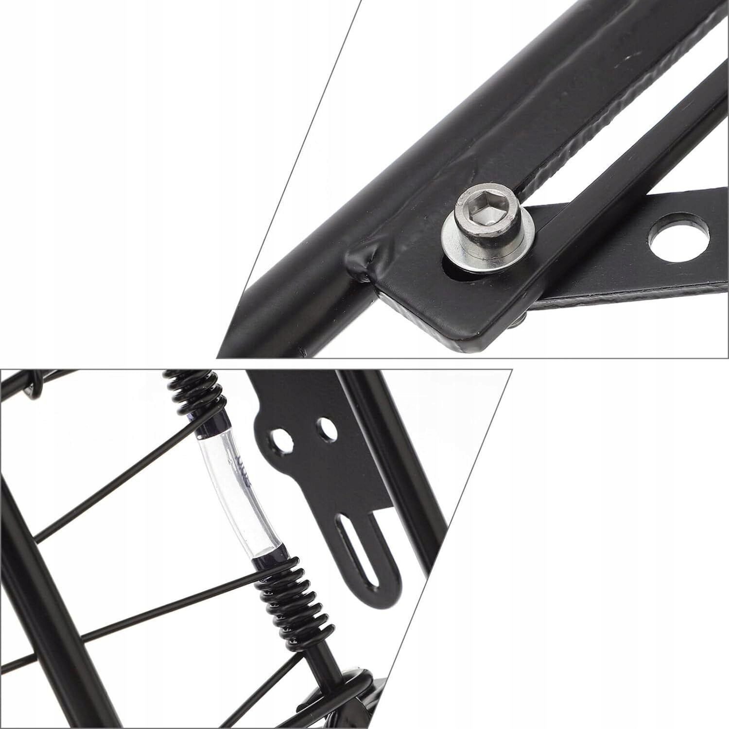 BAGAŻNIK ROWEROWY TOURING PASUJE DO ROWERÓW 24-29", Z BOCZNE RAMY OCHRONNE Waga 1000 g