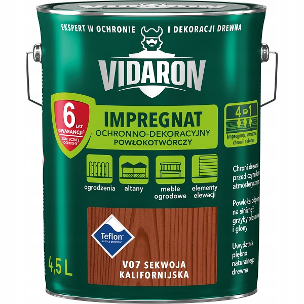 Vidaron Impregnat V07 Sekwoja Kalifornijska 4.5L