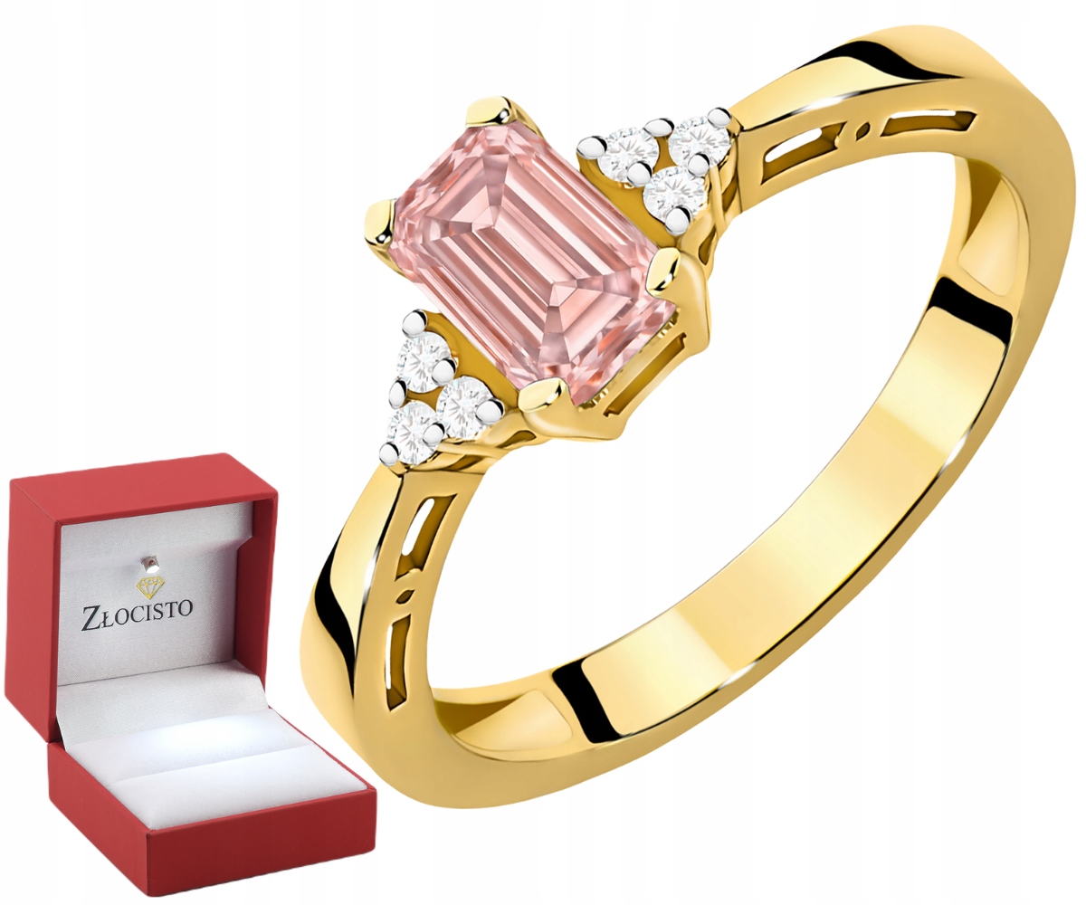 Prstýnek 14K 585 Žluté zlato s diamantem Lab. 0,50 ct jako Dárek k Gravírování