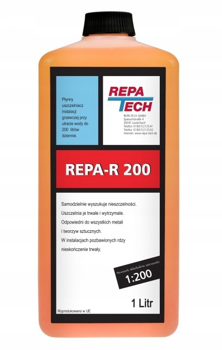 Płyn uszczelniacz instalacji c.o. Repa R 200 wyciek do 200 litrów