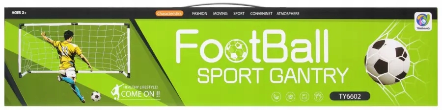 SADA FUTBALOVÁ BRÁNKA PRE DETI, LOPTA, PUMPA Značka Mega Creative