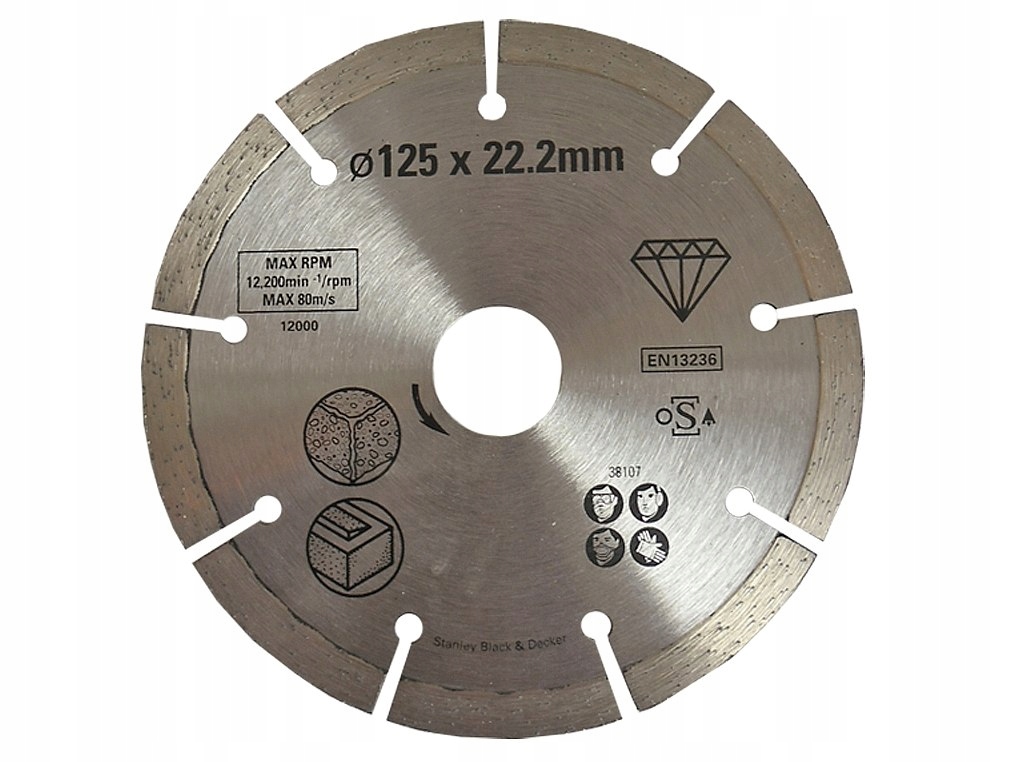 

Stanley tarcza diament segment na sucho fi125mm