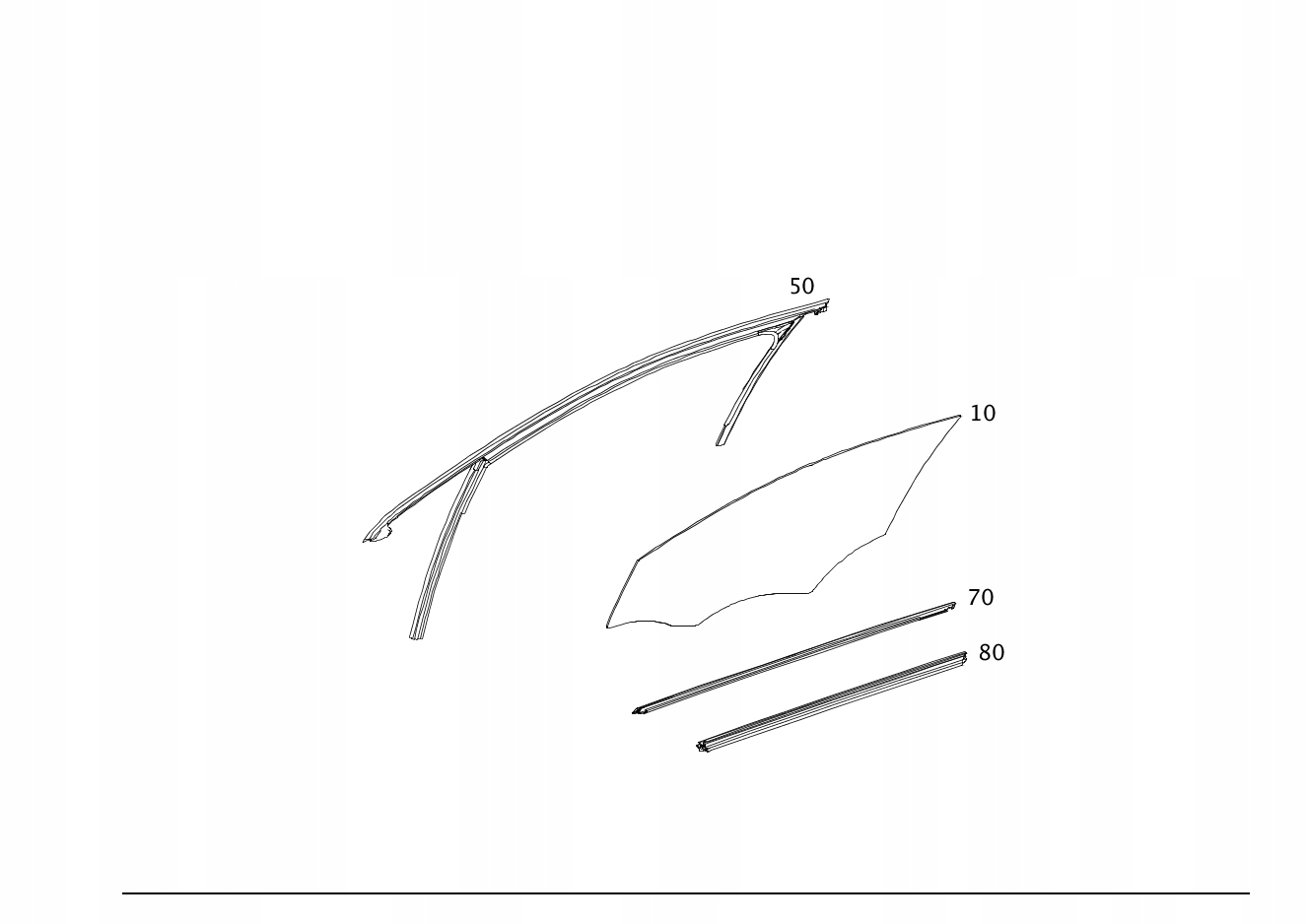 A1567250210 A1567250110 - Стекло боковое правое левое MERCEDES GLA X156