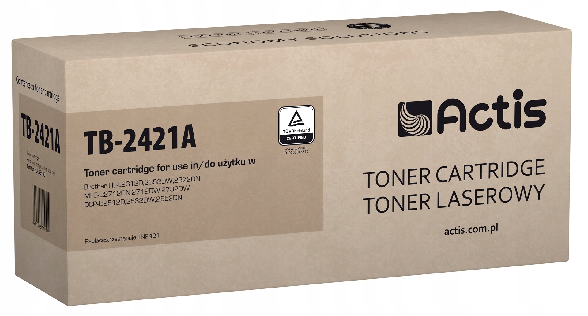 Actis TB-2421A Toner (zamiennik Brother TN-2421; Standard; 3000 stron; czar